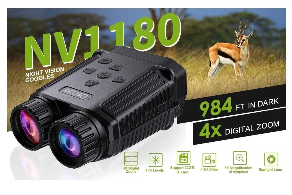 MINI 100 Portable Night VisionDay Binoculars 4x Hunting Darkness 24