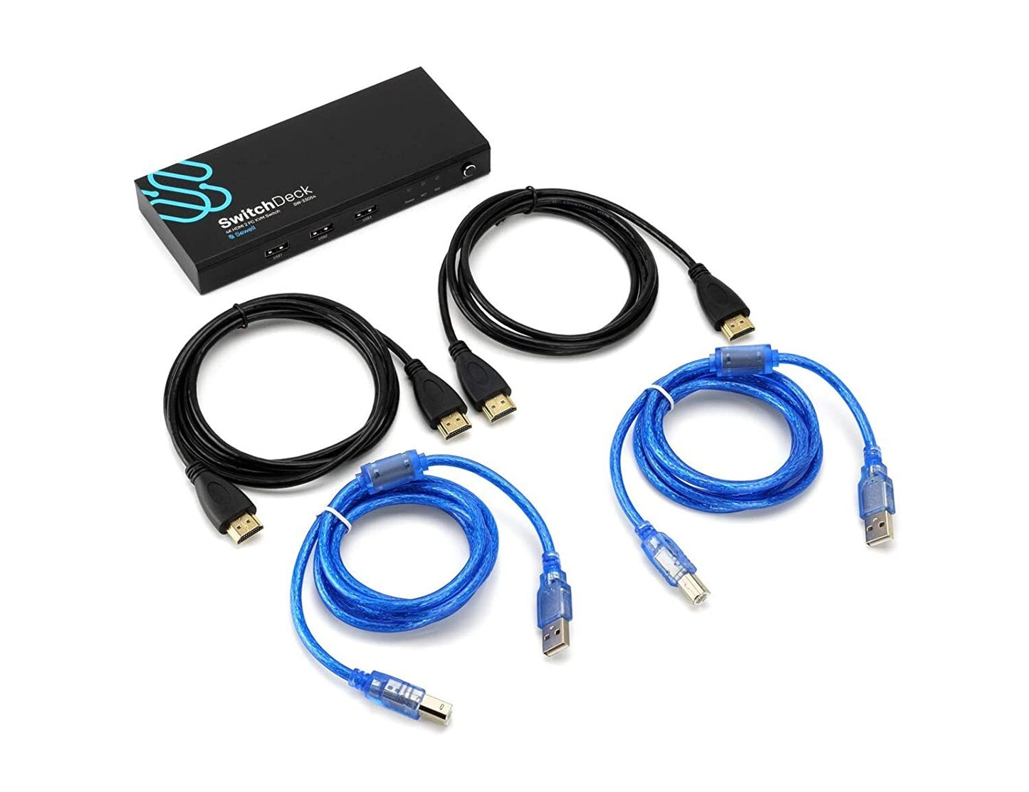 HDMI KVM SwitchDeck 4K Switch Sewell Switch Easily Between Two PCsMacs