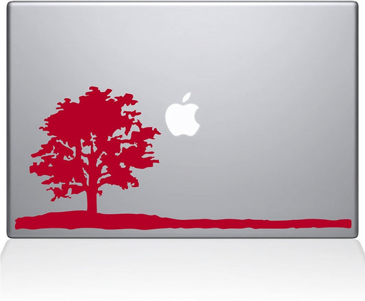 Decal Guru Lone Tree MacBook Decal Vinyl Sticker 11 MacBook Air Red