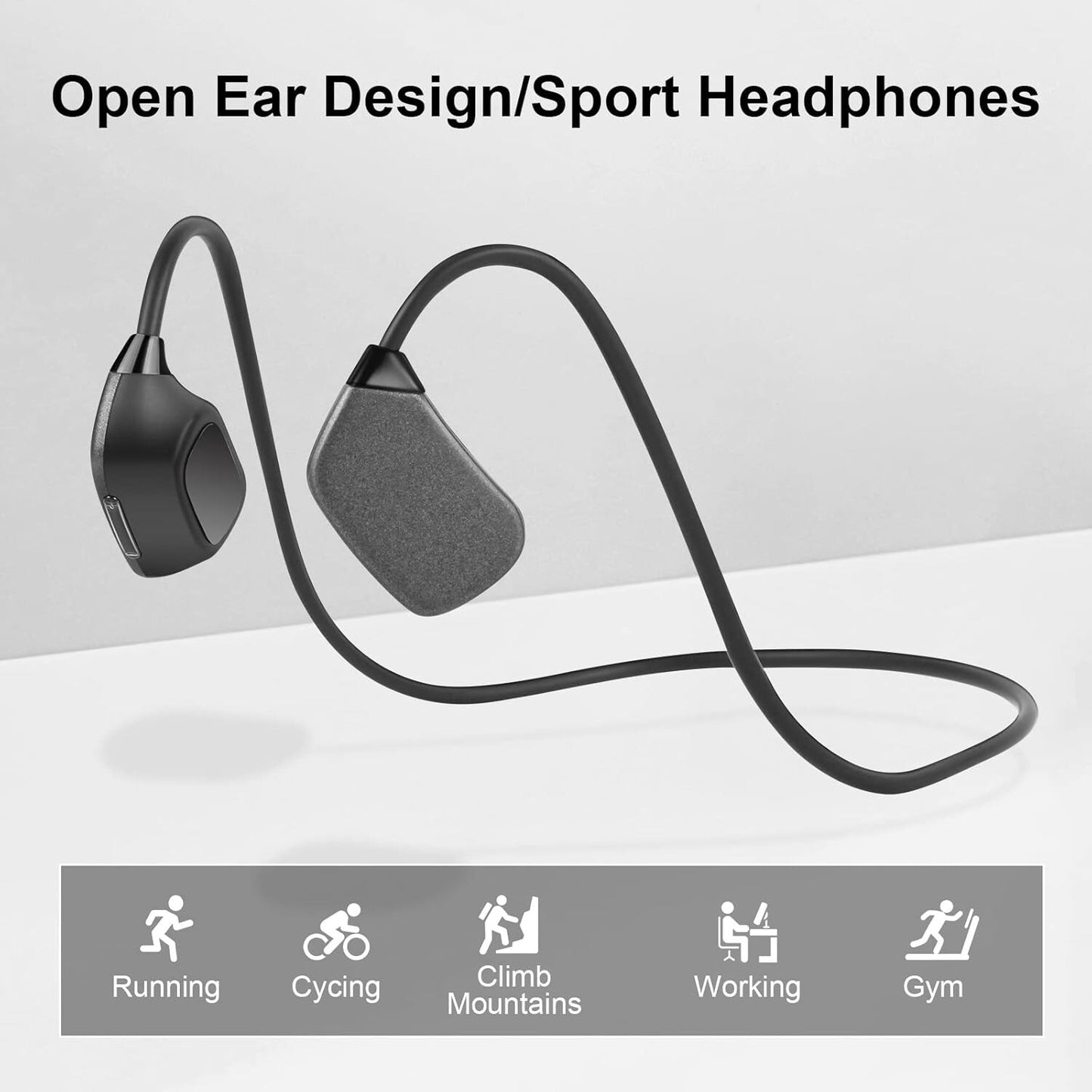 Vounel X5 Pro Premium Bone Conduction OpenEar Bluetooth Headphones