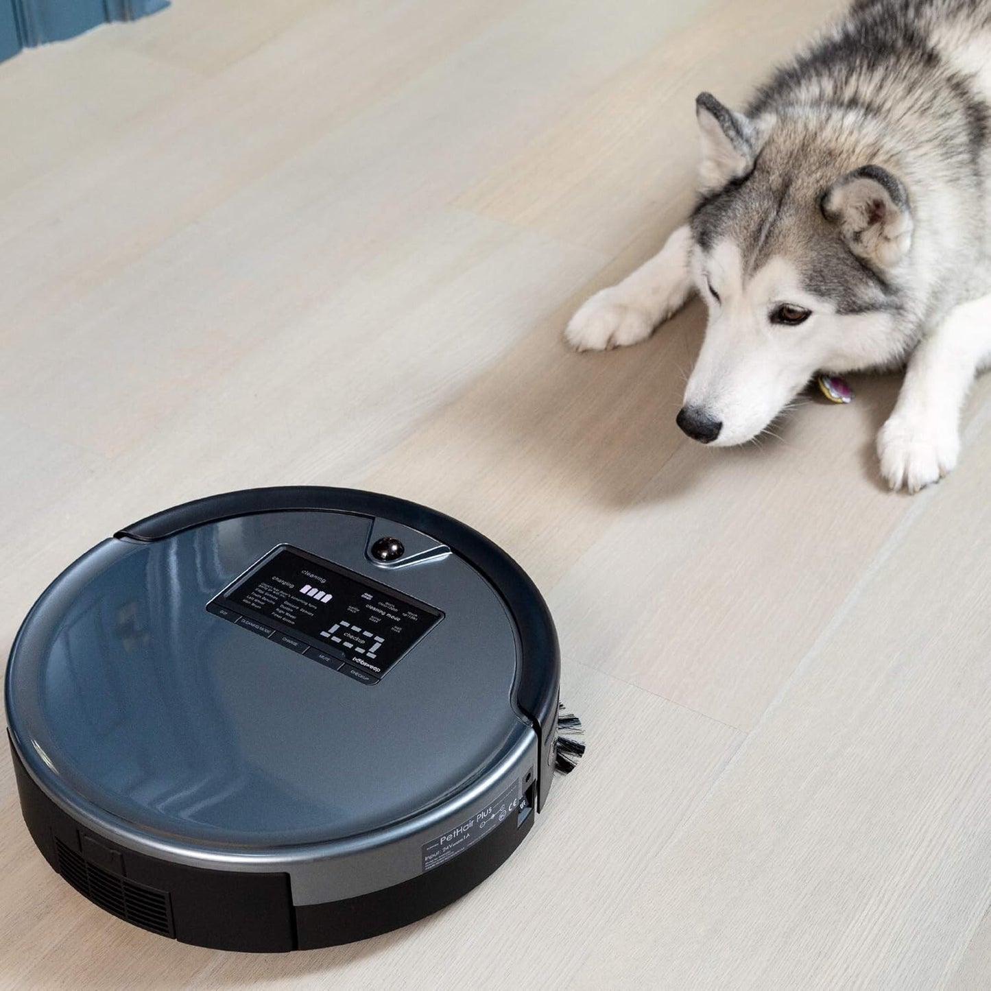 bObsweep PetHair Plus Robotic Vacuum Cleaner Mop Charcoal