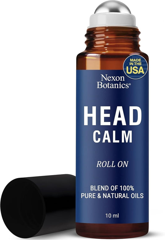 Head Calm Essential Oil RollOn 10 ml Soothing Migraine Roller Ball Headac