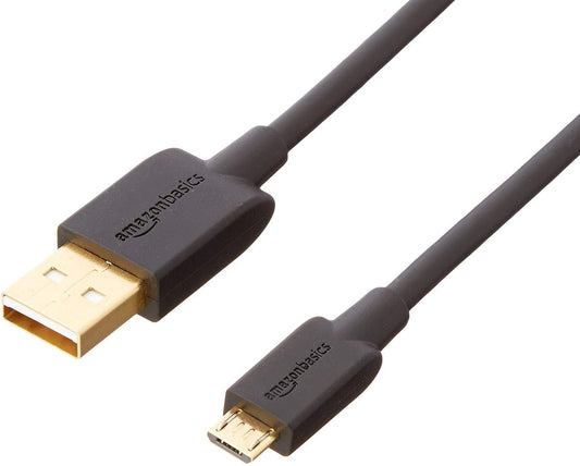 USB Amazon Basics 20 AMale to Micro B Cable 6 feet Black Printer