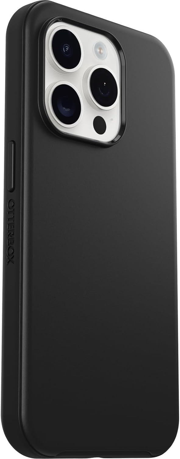 iPhone 15 Pro Symmetry Case – Black, Slim, Wireless Charging, Raised Edges