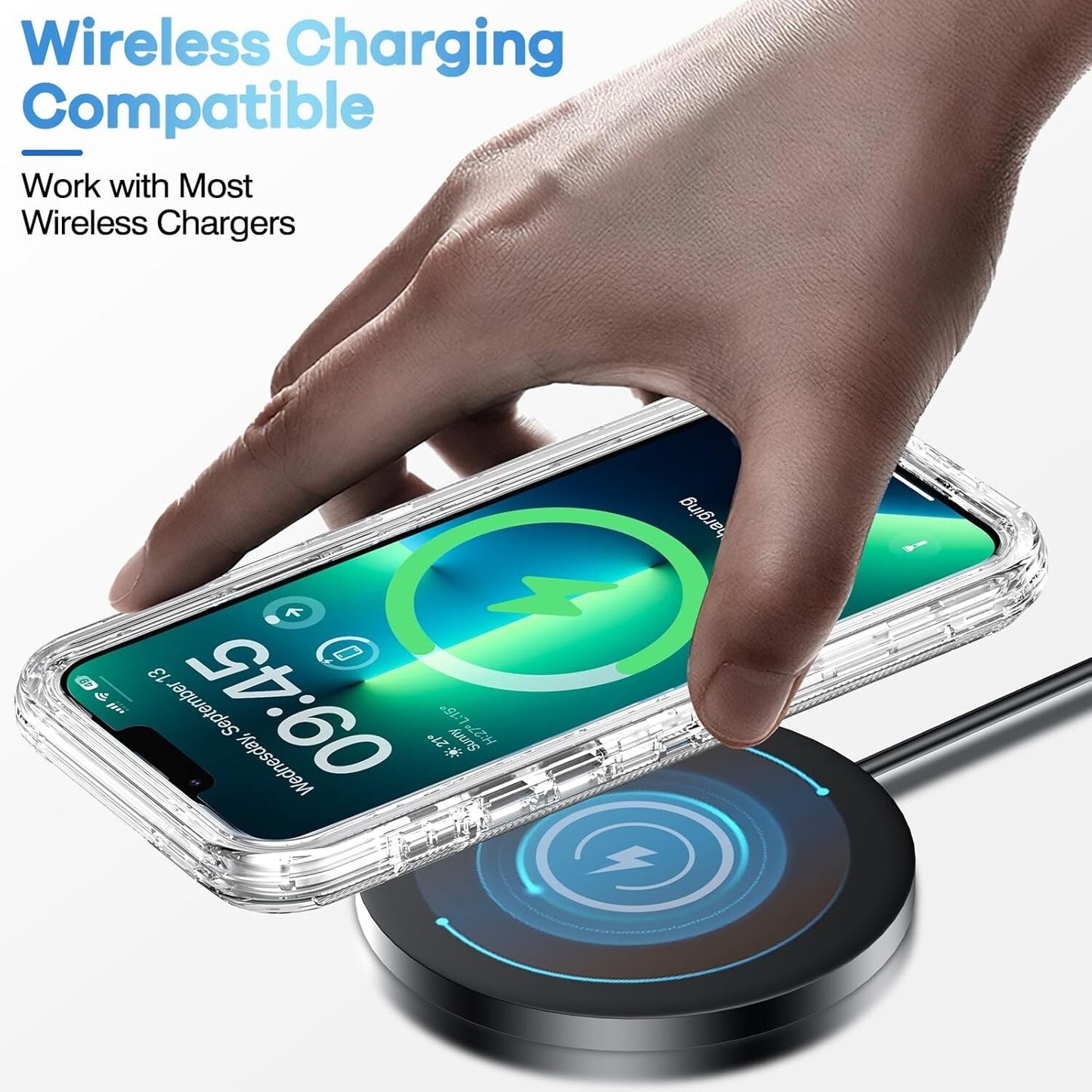 ORIbox Compatible w iPhone 13 Pro Max iPhone 12 Pro Max Heavy Duty Clear