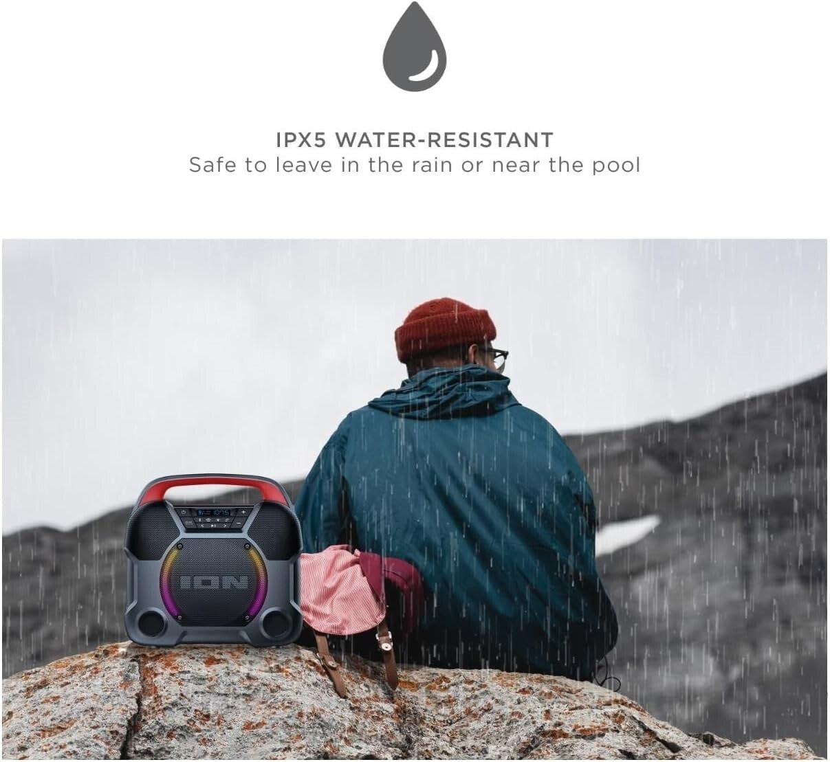 ION Audio Pathfinder Go All Weather Portable Bluetooth Speaker Water Resistant