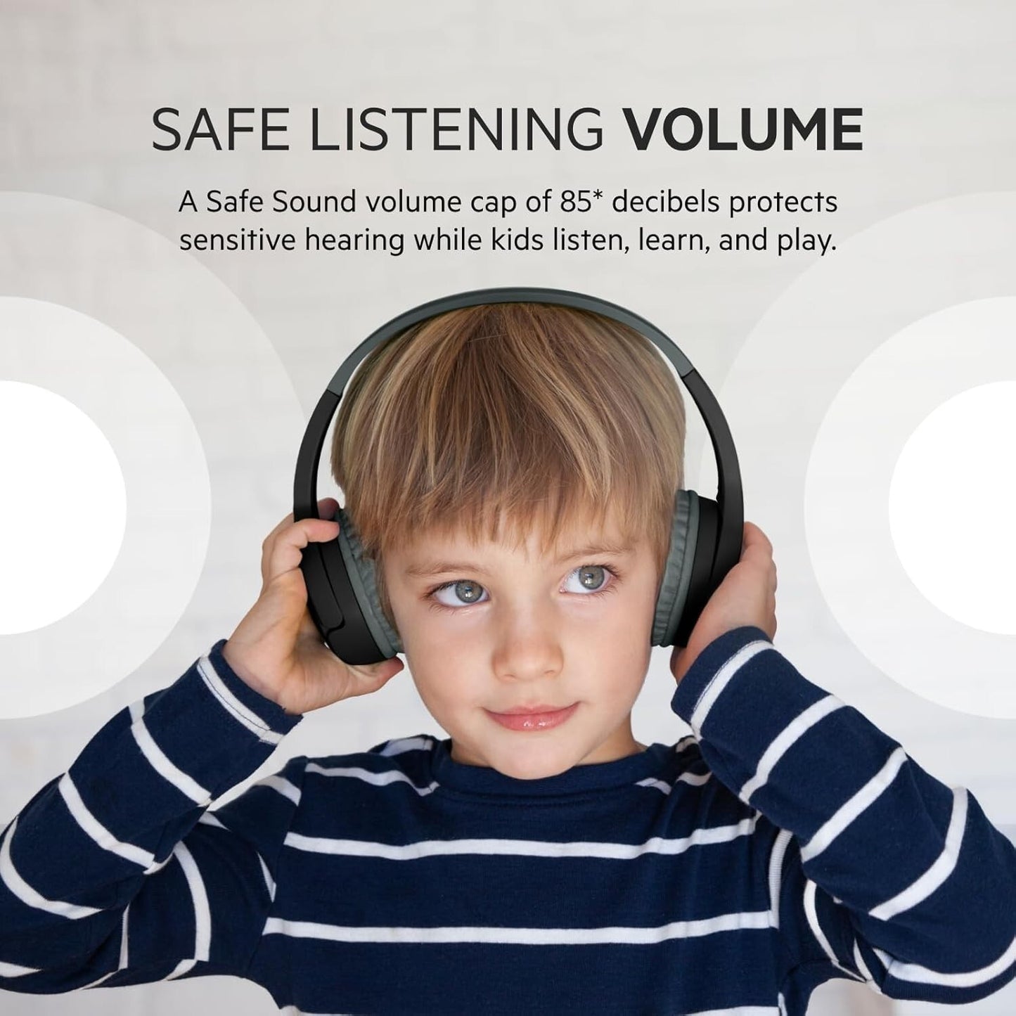 Belkin SoundForm Mini Wireless BT Headphones Kids Black