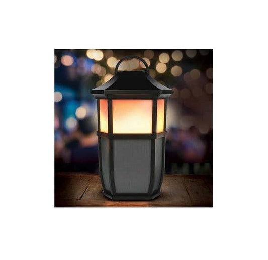 Acoustic Research Portable Outdoor Wireless Speaker, Led Flickering Flame Light