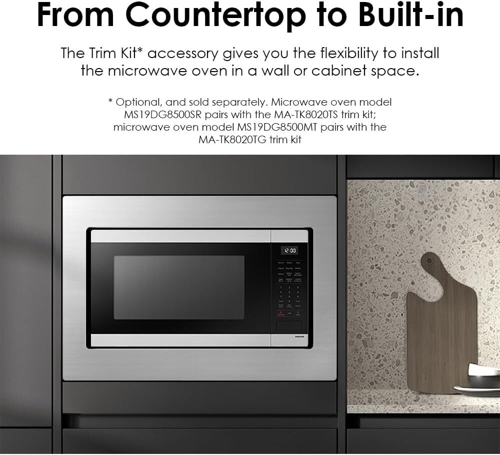 Samsung 19 Cu Ft Countertop Microwave Sensor Cooking Stainless Steel