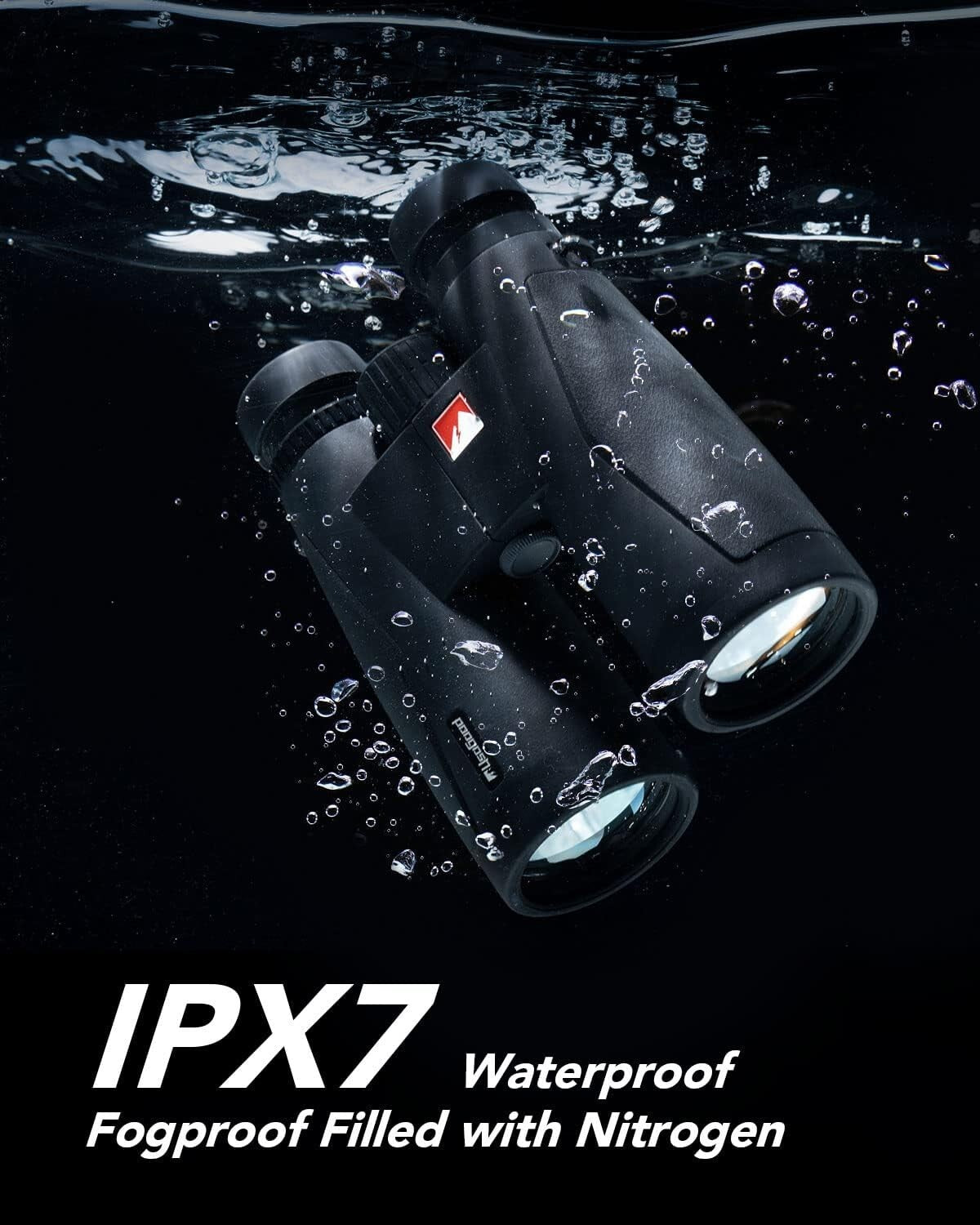 IPX7 Usogood 12x50 HD Binoculars Adults Tripod Phone Adapter Profe