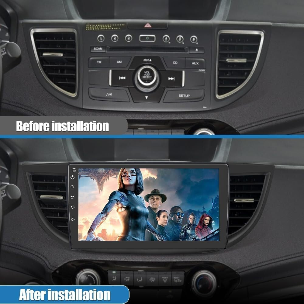 CRV 2012-2016 Honda CarPlay 10 Android 12 Stereo Radio Nav WiFi Bluetoo