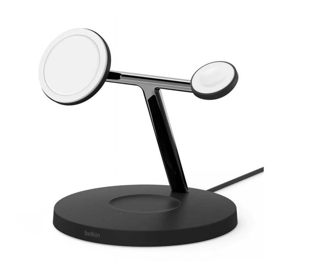 Belkin MagSafe 3in1 Wireless Charging Stand iWatch iPhone AirPods - Black OEM