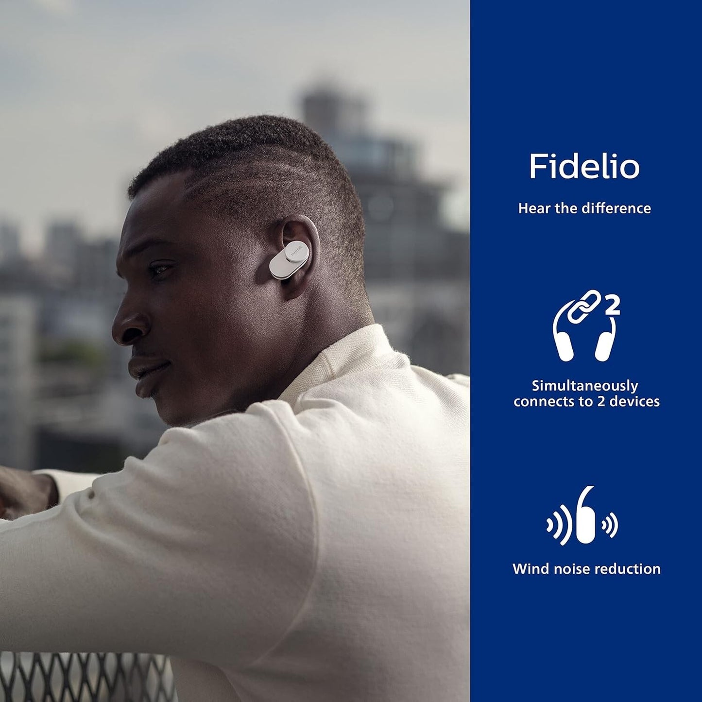 Philips Fidelio T1 True Wireless Earbuds Active Noise Canceling Pro Audio