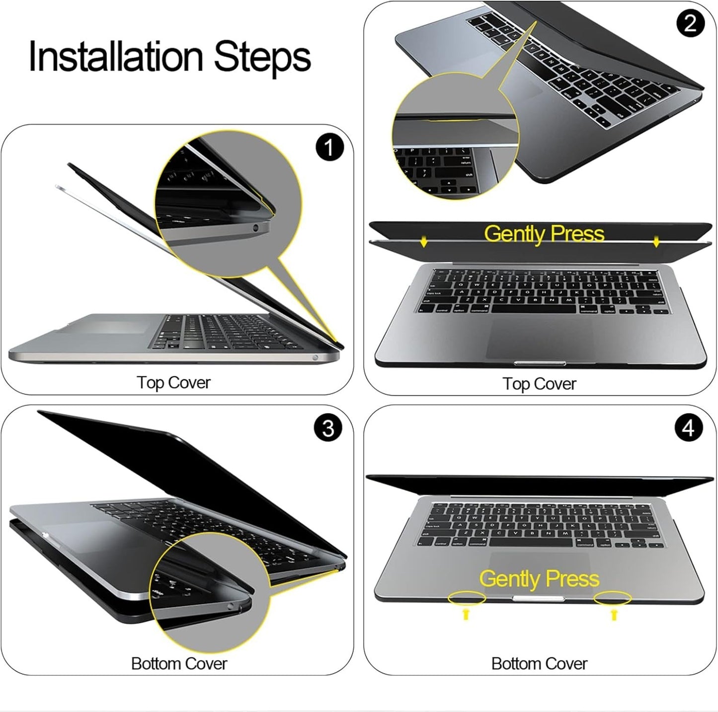 2022 MacBook Air 136 UV Printed Shell Keyboard Screen Protector