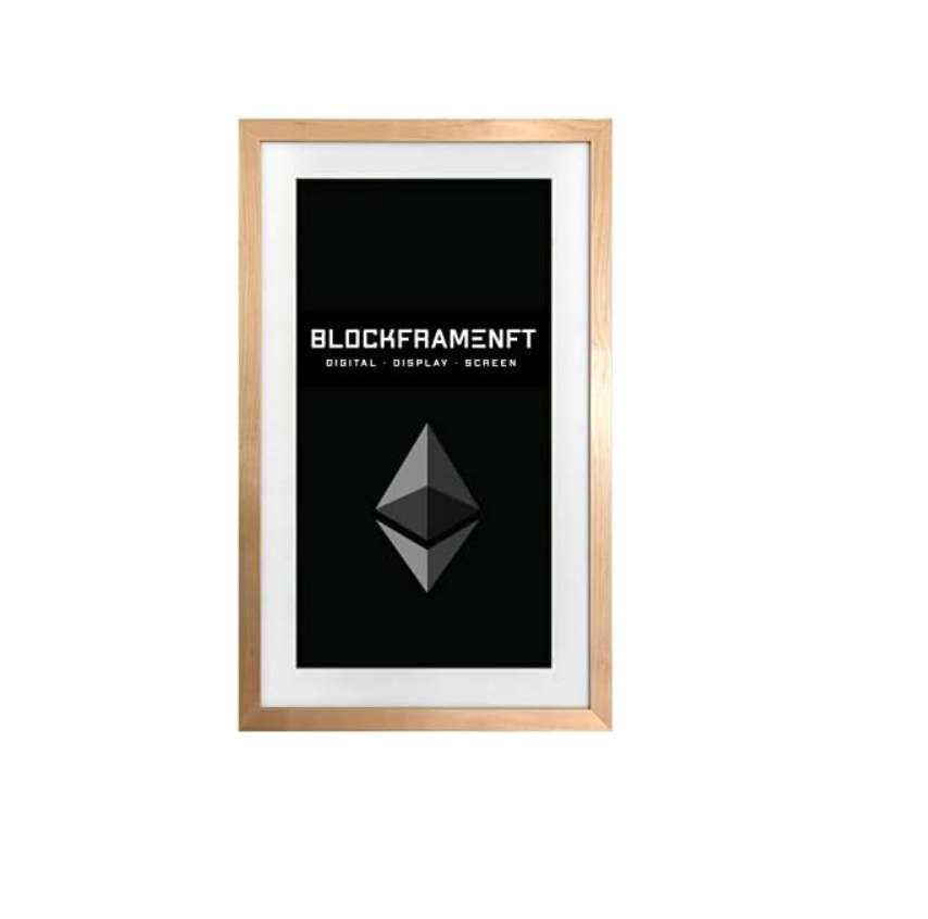 NFT Digital Display Frame - 21.5" BlockFrame Crypto Frame - Display Digital Art