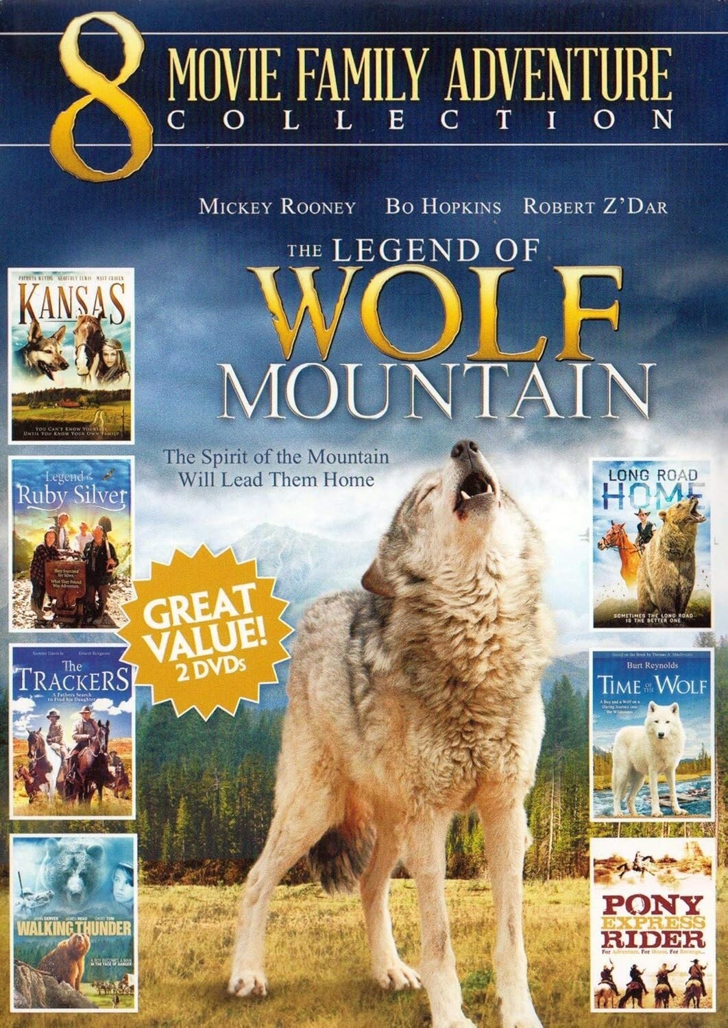 8 Movie Family Adventure Collection Legend of Wolf Mountain