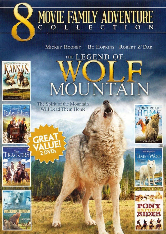 8 Movie Family Adventure Collection Legend of Wolf Mountain