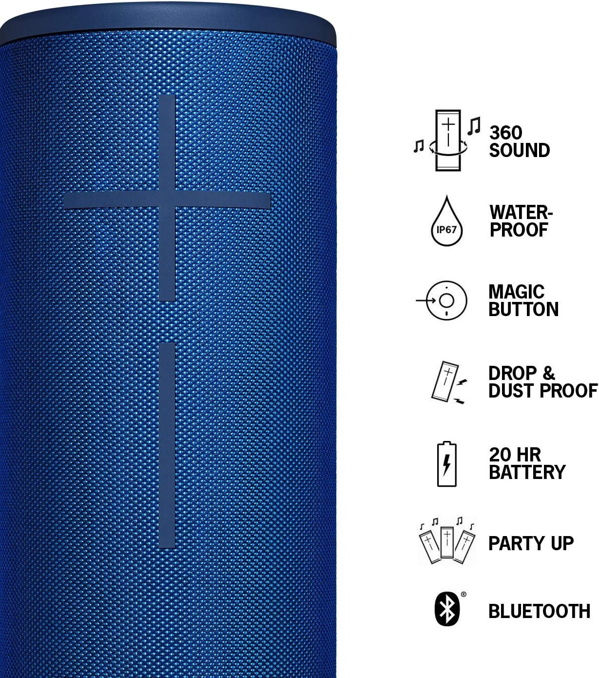 Ultimate Ears Megaboom 3 Wireless Bluetooth Speaker Lagoon Blue 984-001392