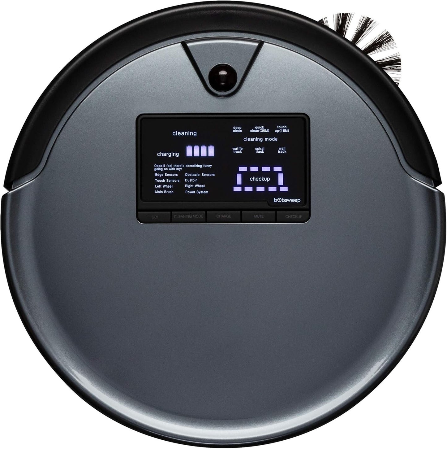 bObsweep PetHair Plus Robotic Vacuum Cleaner Mop Charcoal