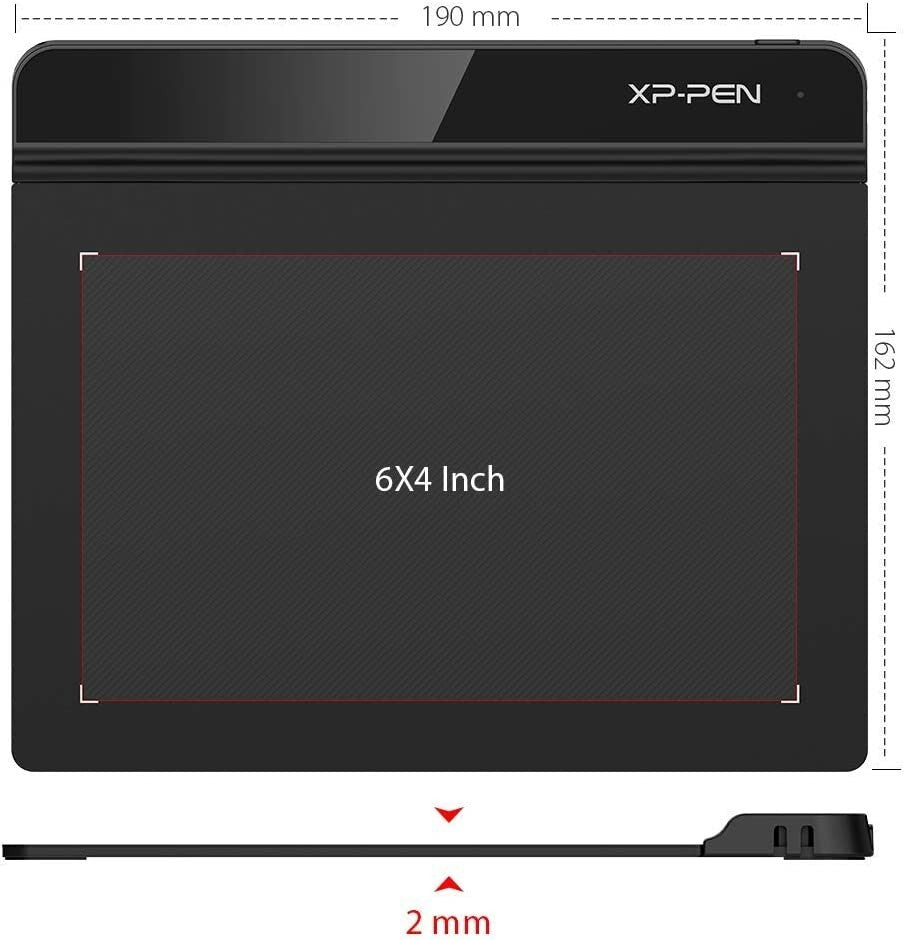 XP-PEN Drawing Tablet StarG640 Digital Graphics Tablet 6x4 In