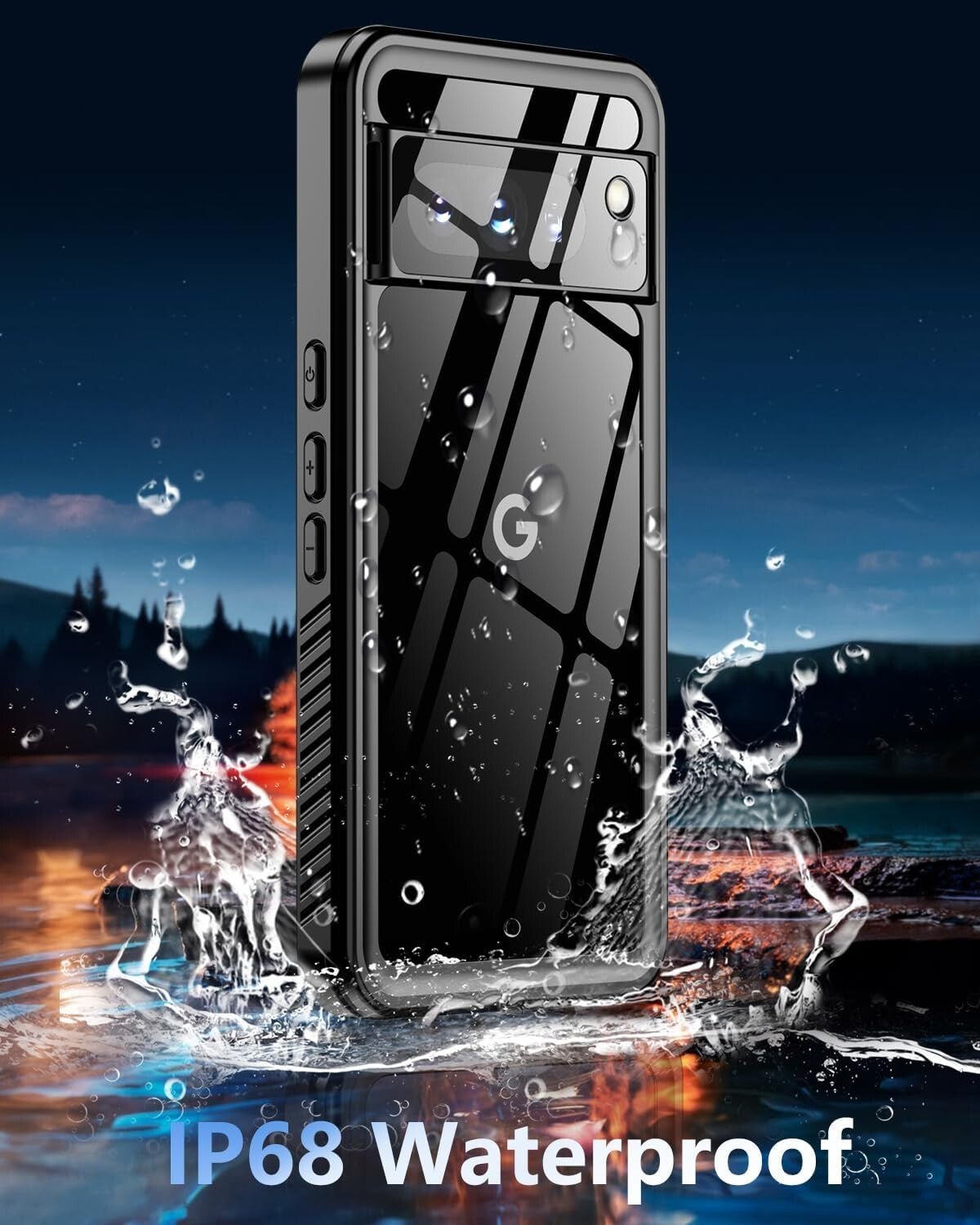 Oterkin Google Pixel 8 Pro Waterproof w Builtin ScreenCamera Protector