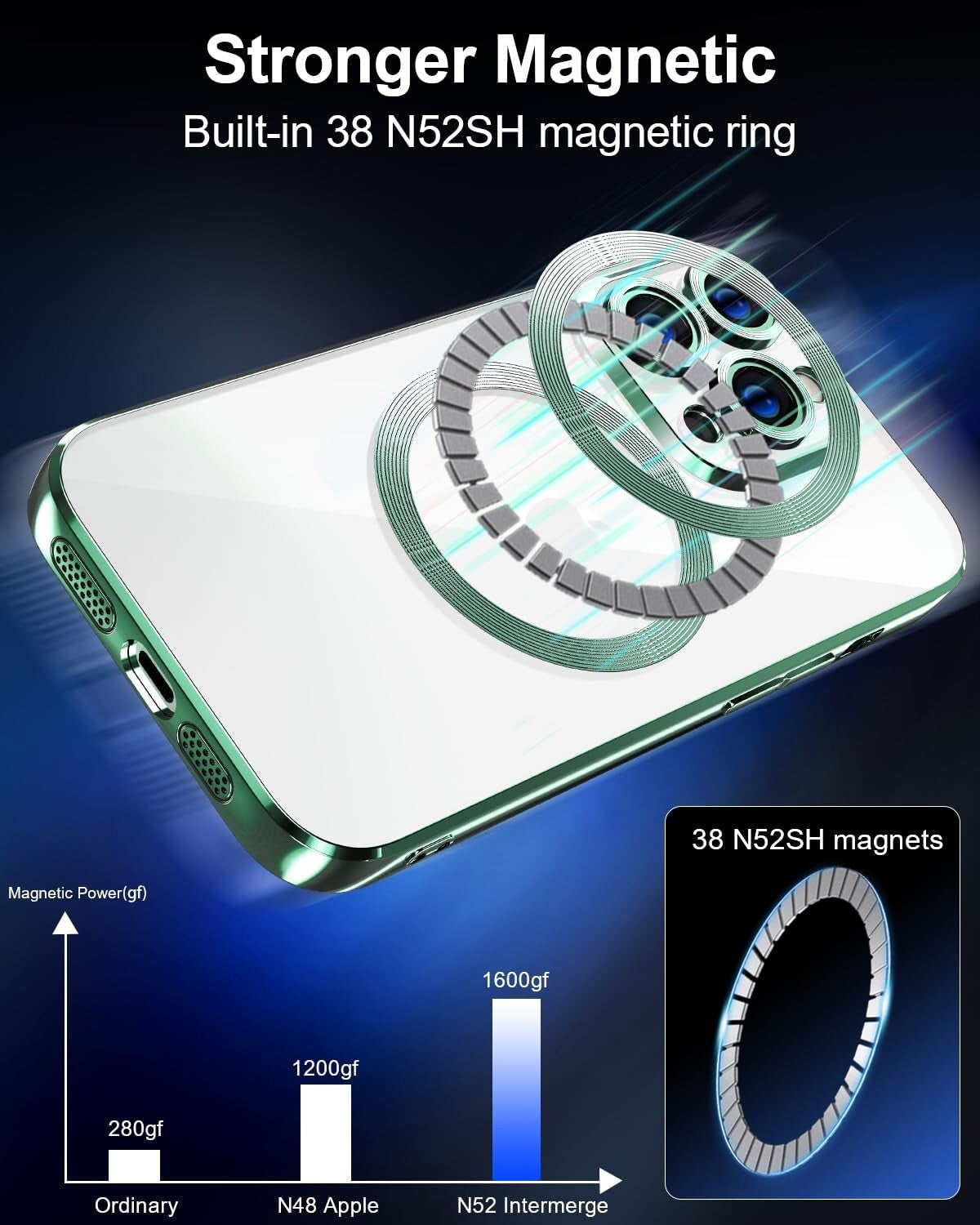 iPhone 14 Pro Compatible w MagSafe Wireless Charging Shockproof