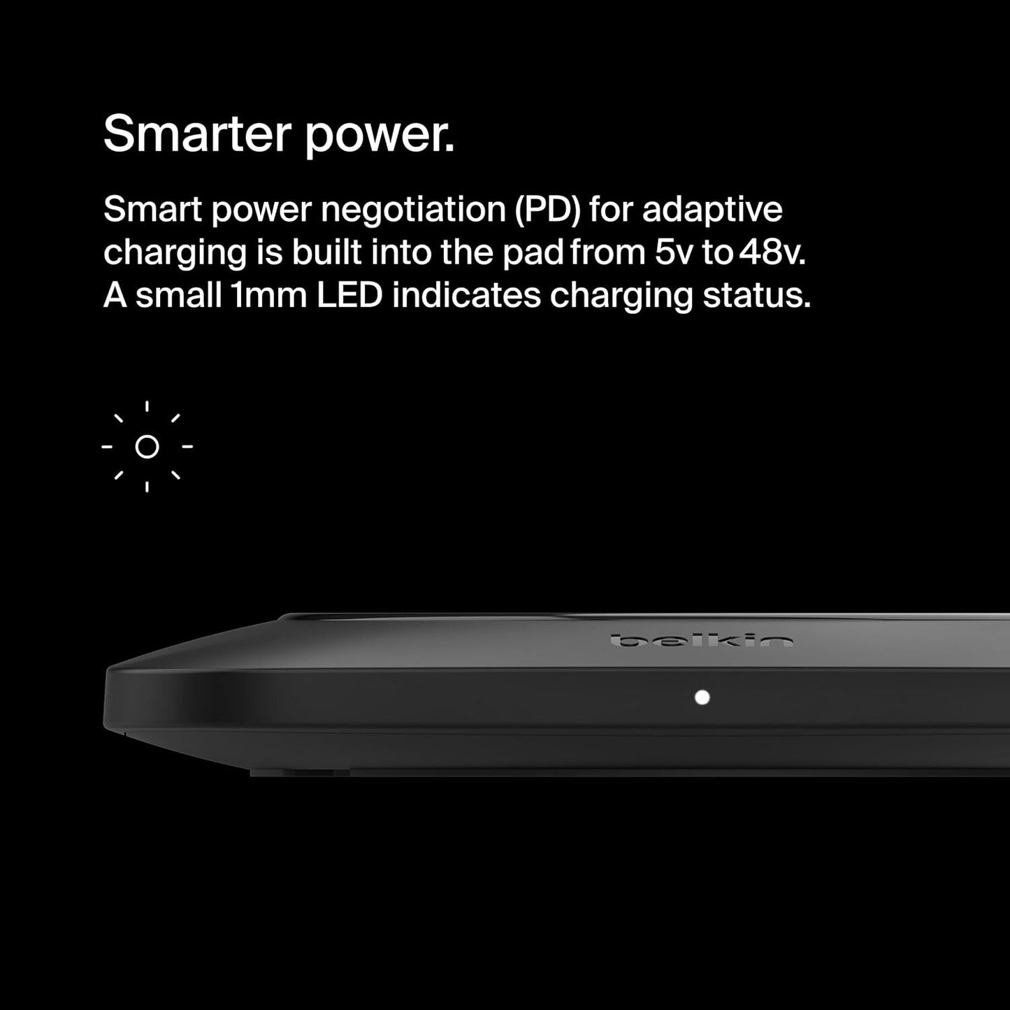 15W WIA007TTBK Belkin BoostCharge Pro Wireless Charging Pad Black
