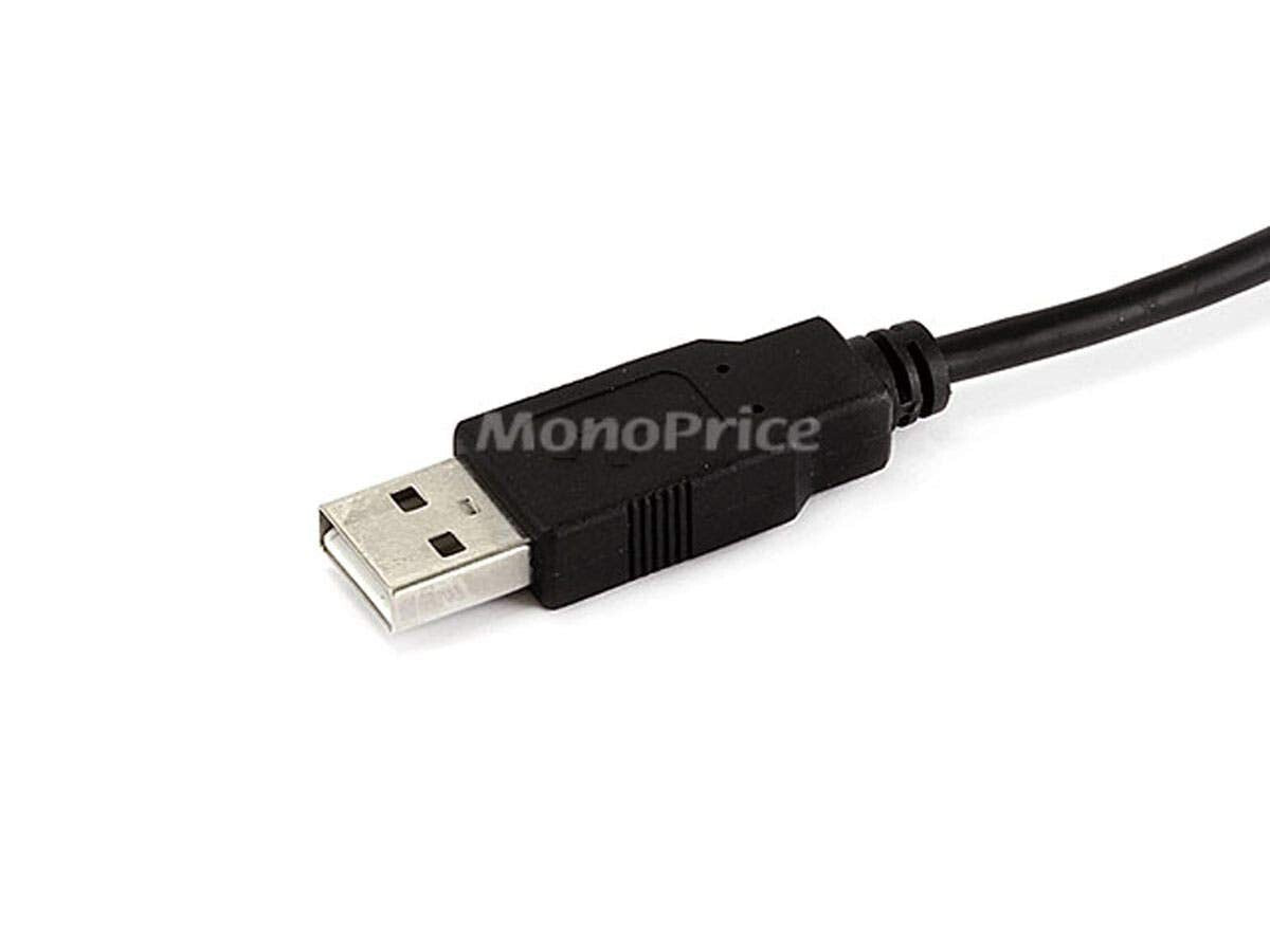 USB 28AWG Monoprice 3Feet A to miniB 5pin 28 Cable Black
