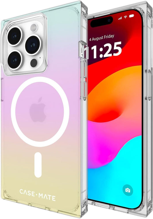 Case-Mate BLOX iPhone 15 Pro Case – Iridescent, MagSafe, 12ft Drop - OEM