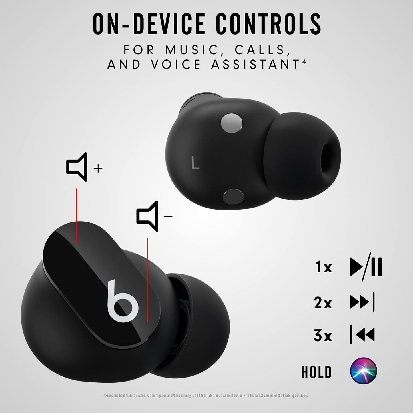 Beats Studio Buds True Wireless Noise Cancelling Earbuds Black