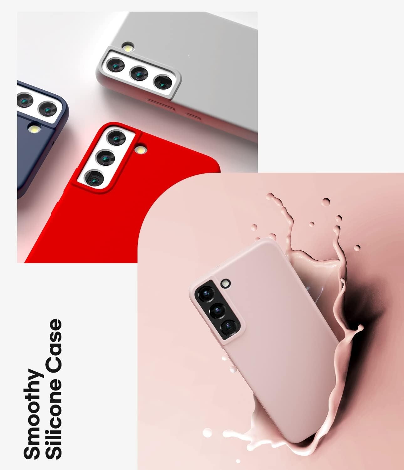 GOOSPERY S22 Liquid Silicone Galaxy 61 Shockproof Cover Pink