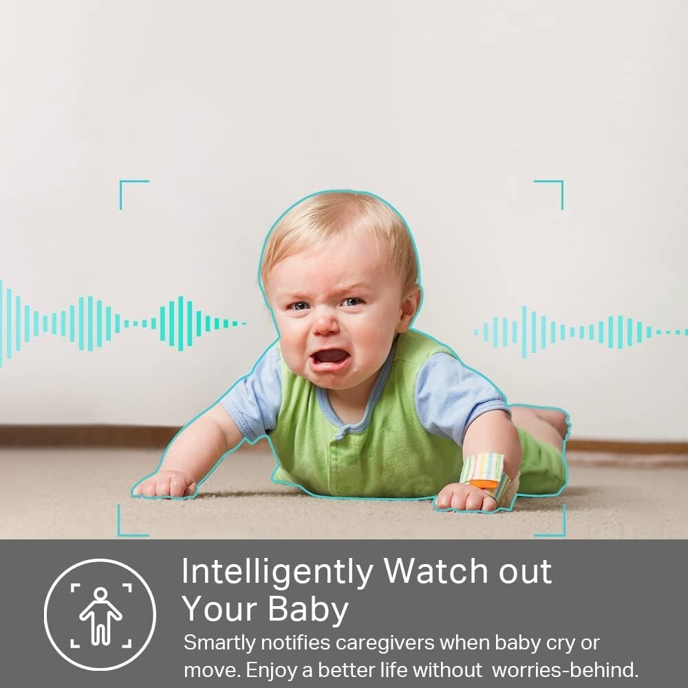 QHD Kasa Smart 2K Indoor Camera PersonBaby CryingMotion Detection 2way audio