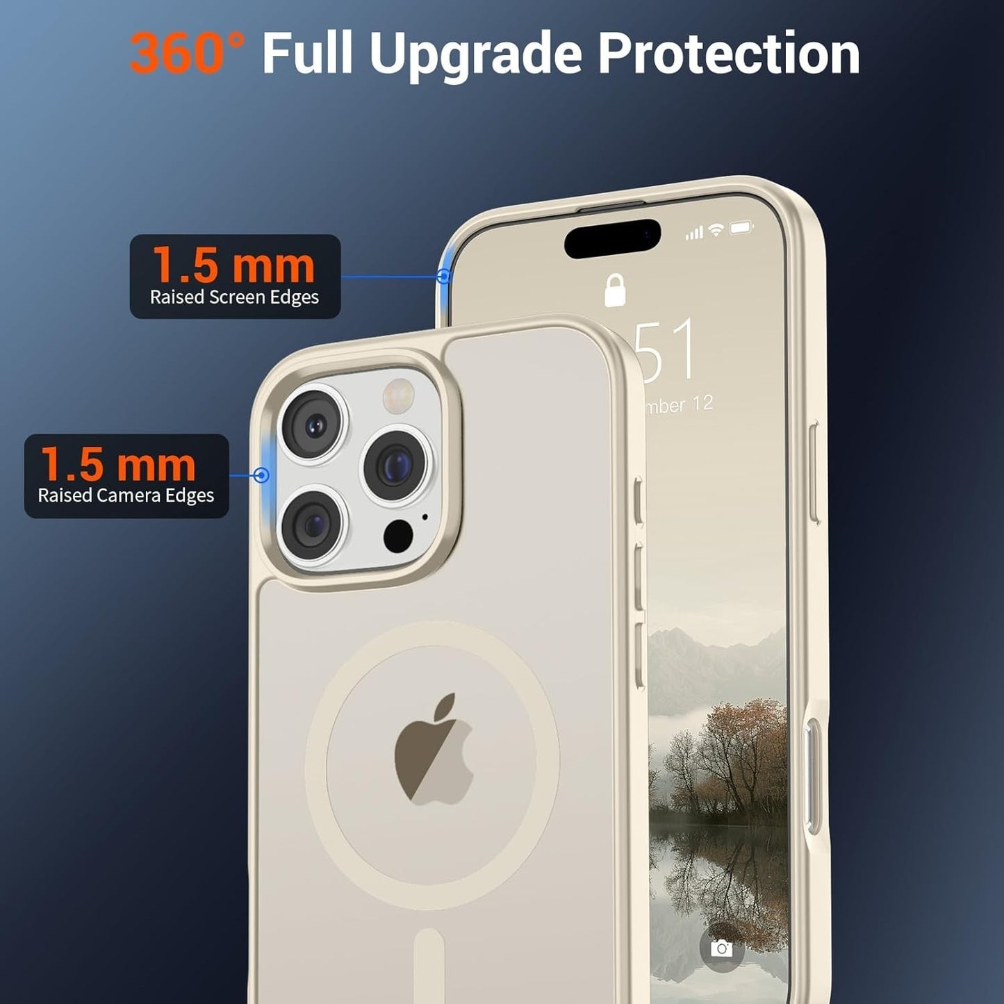 SUPFINE Magnetic iPhone 16 Pro Case Compatible with MagSafe | Military Grade Dro