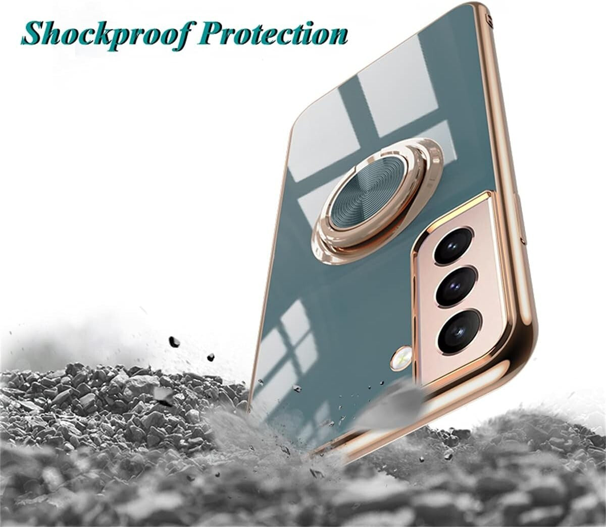 Samsung EYZUTAK S21 Electroplated Magnetic Ring Holder Galaxy 5G D
