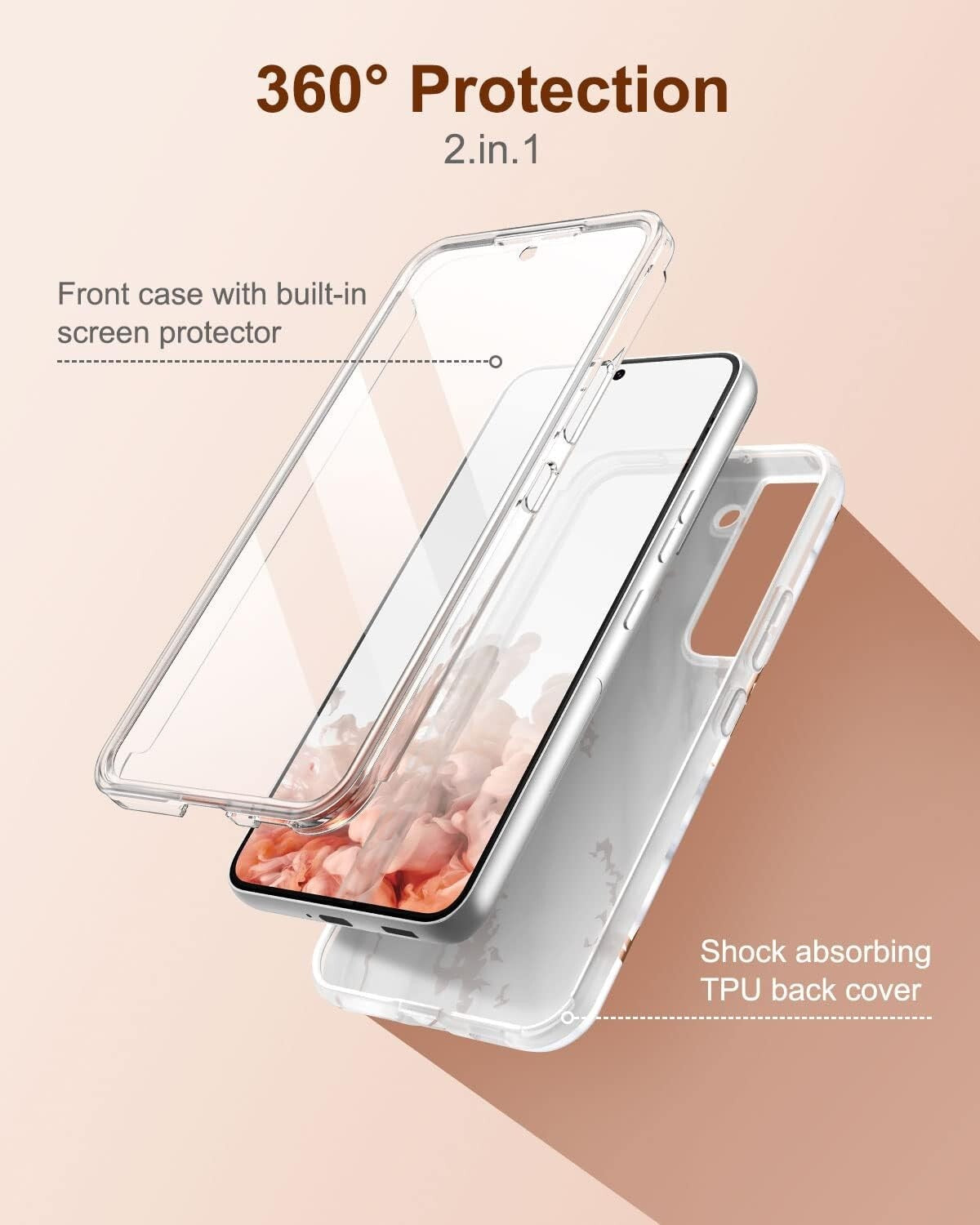 Samsung S22 Galaxy Plus Builtin Screen Protector Full Body Shockproof