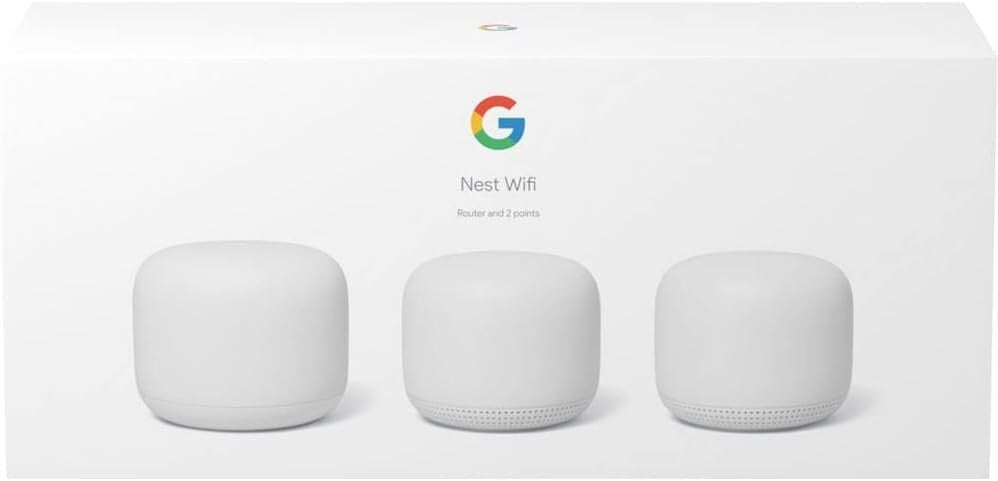 AC2200 Google Nest WiFi System 2nd Gen Router Add On Access Point Mesh 3pack
