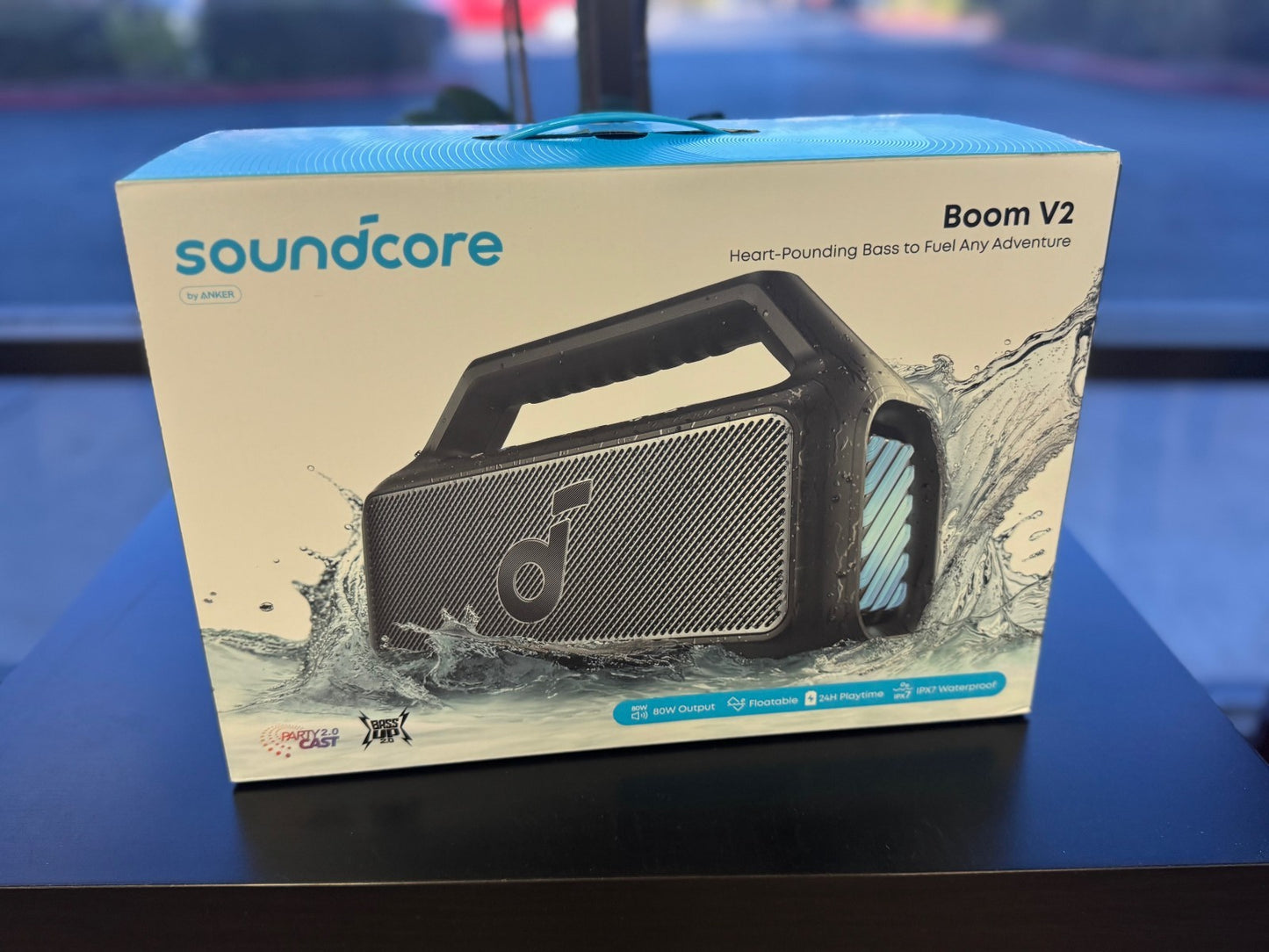 Anker Soundcore Boom V2 BassUp Bluetooth Speaker 80W 24H RGB Lights