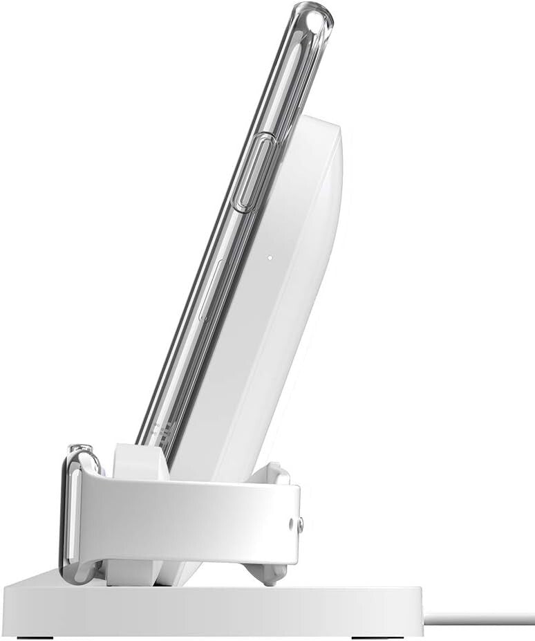 USB-A WHITE Belkin Boost Up Wireless Charging Dock iPhone Apple Watch
