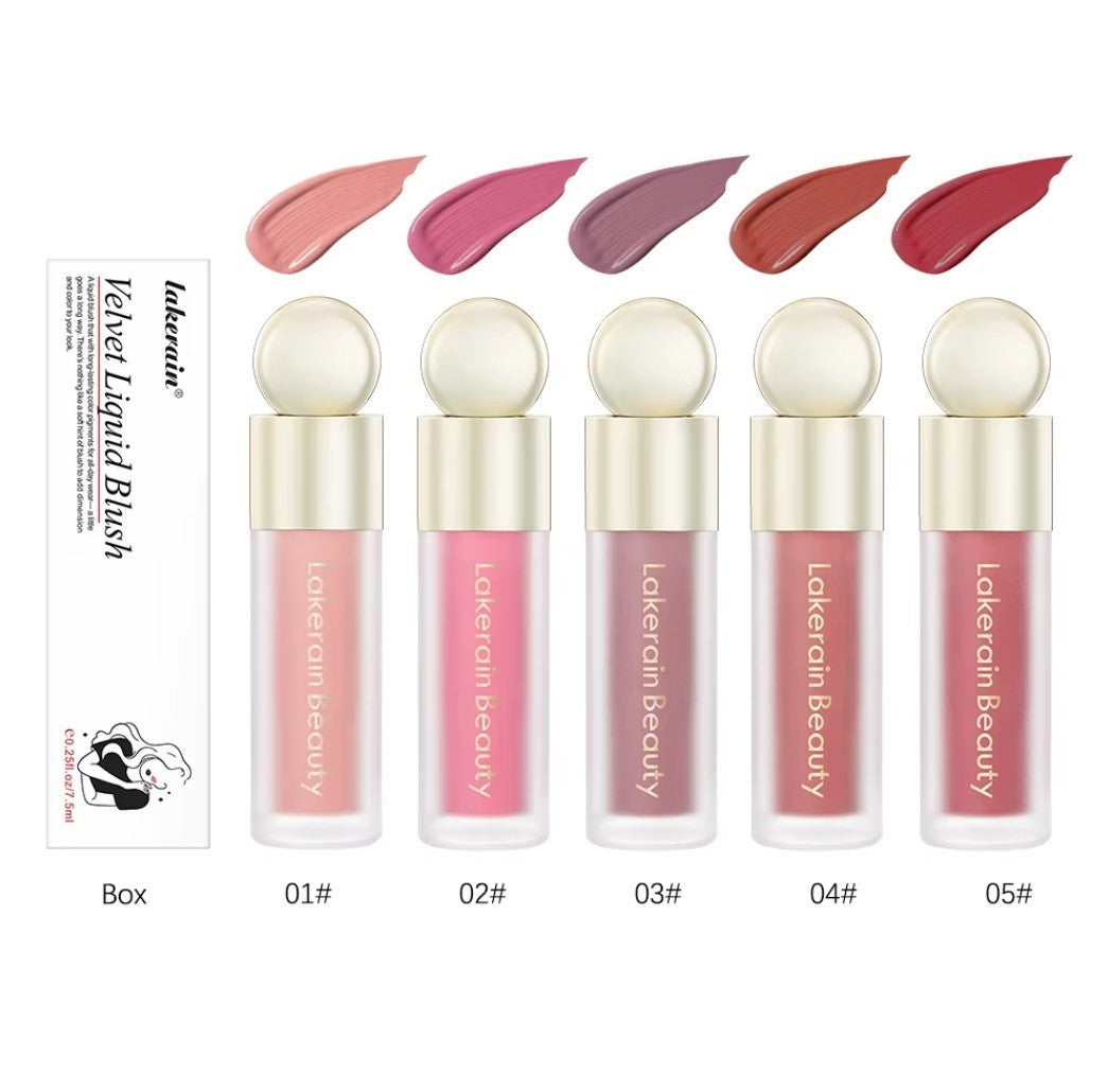 Lakerain Velvet Liquid Blush – 7.5ml – Creamy Long-Lasting Formula – EXP 03/2026