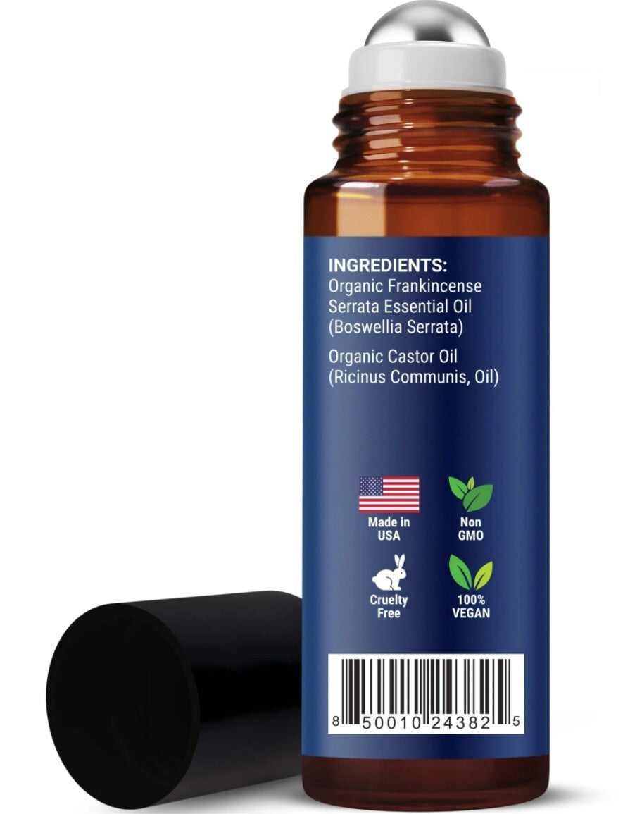 frankincense Castor Oil RollOn Pure Natural Oil Skin Care 2-Pack