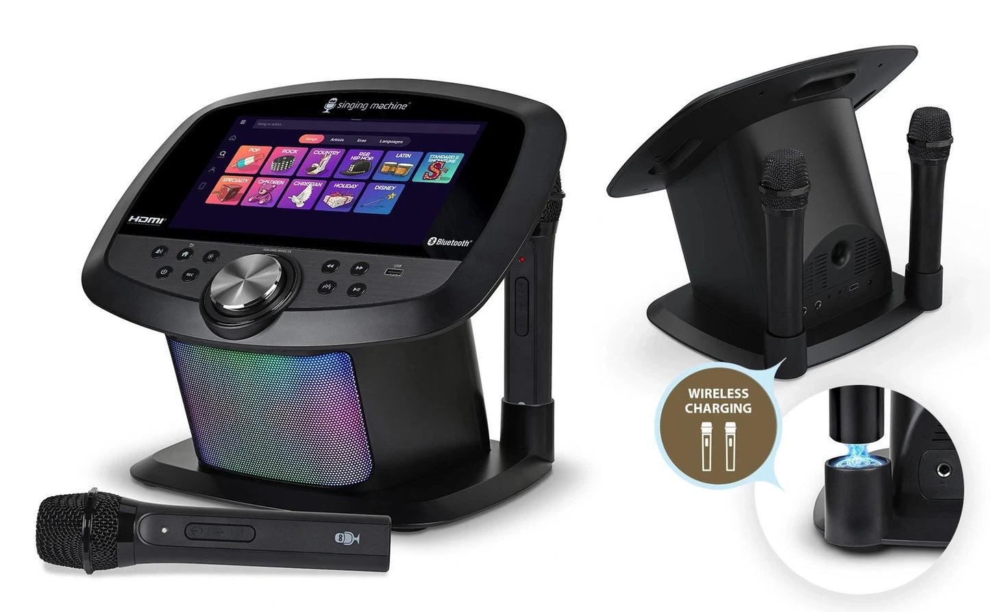 Singing Machine Platinum Wi-Fi Karaoke System 10" Touchscreen & 2 Mic. (ISM9011)