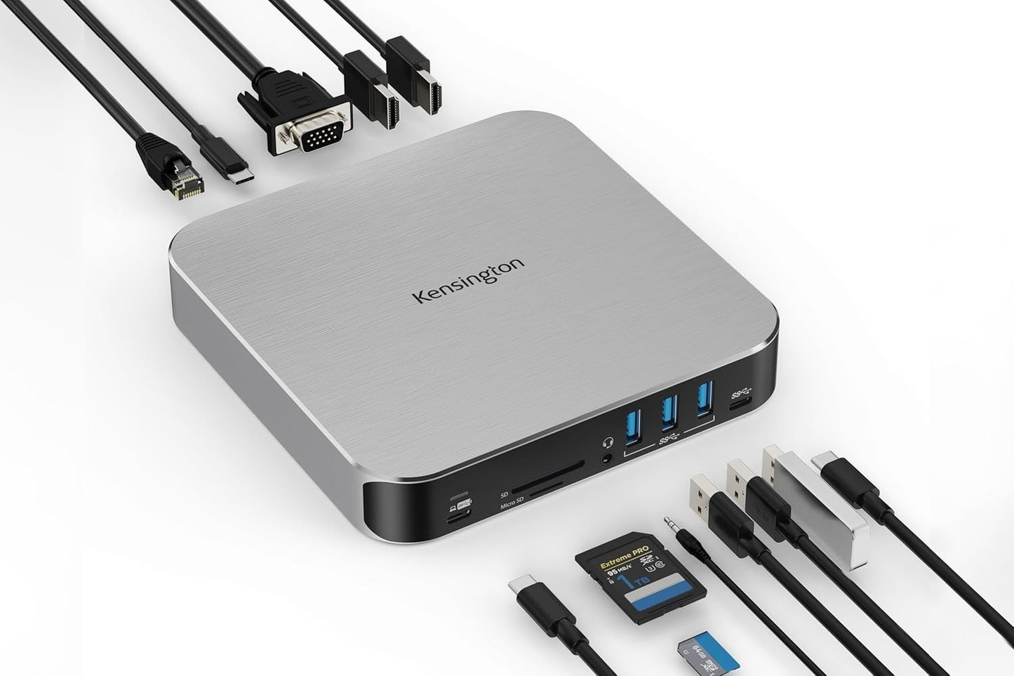 Kensington AD220S3 Dual Display Dock – MacBook M1–M4, 85W Charging, K31343WW