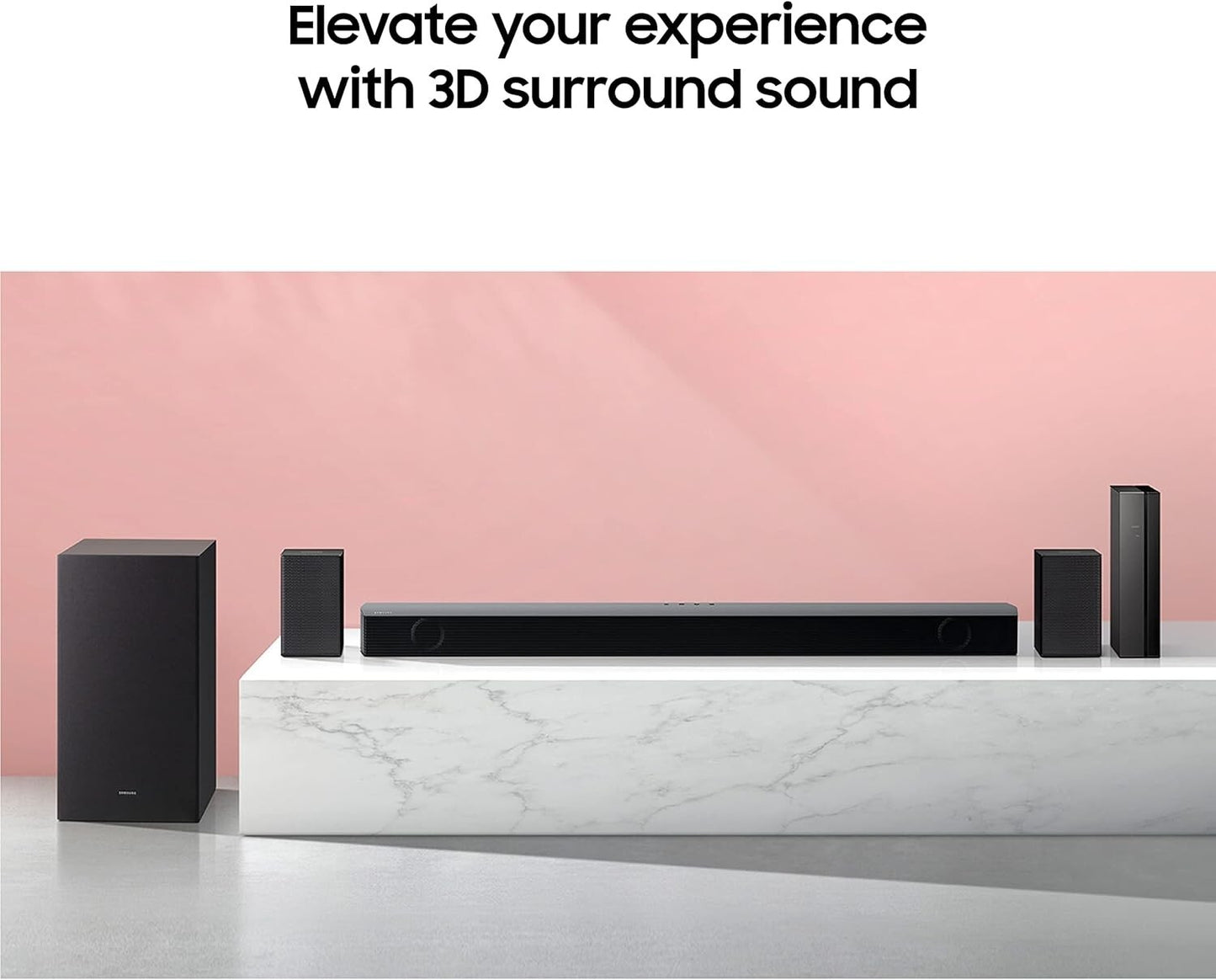 Samsung HW-B57C 1CH 4 VirtualX Wireless Soundbar Rear Speaker Kit Black