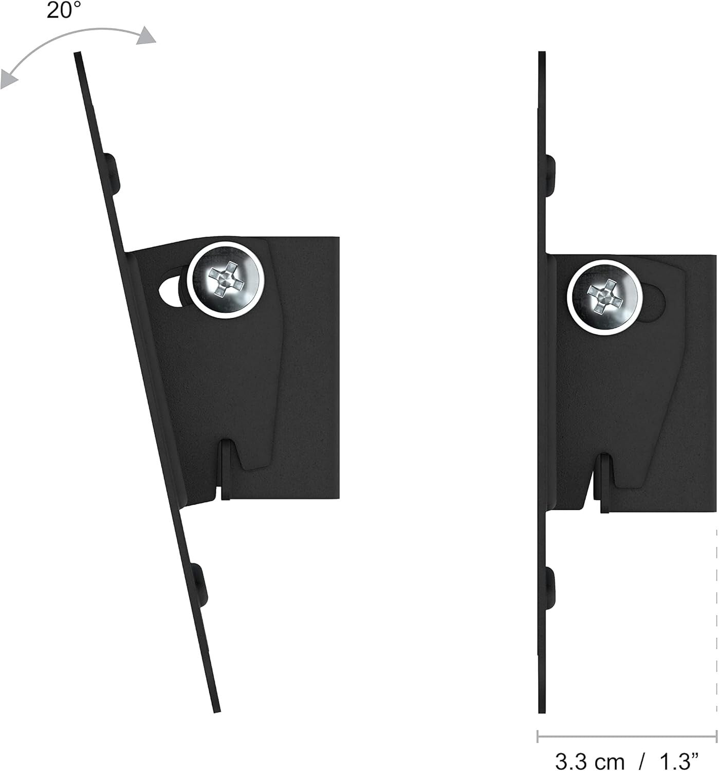SWIFT110-AP 25- Tilting TV Wall Mount TVs up to inch Black 1 Count Pack of 1