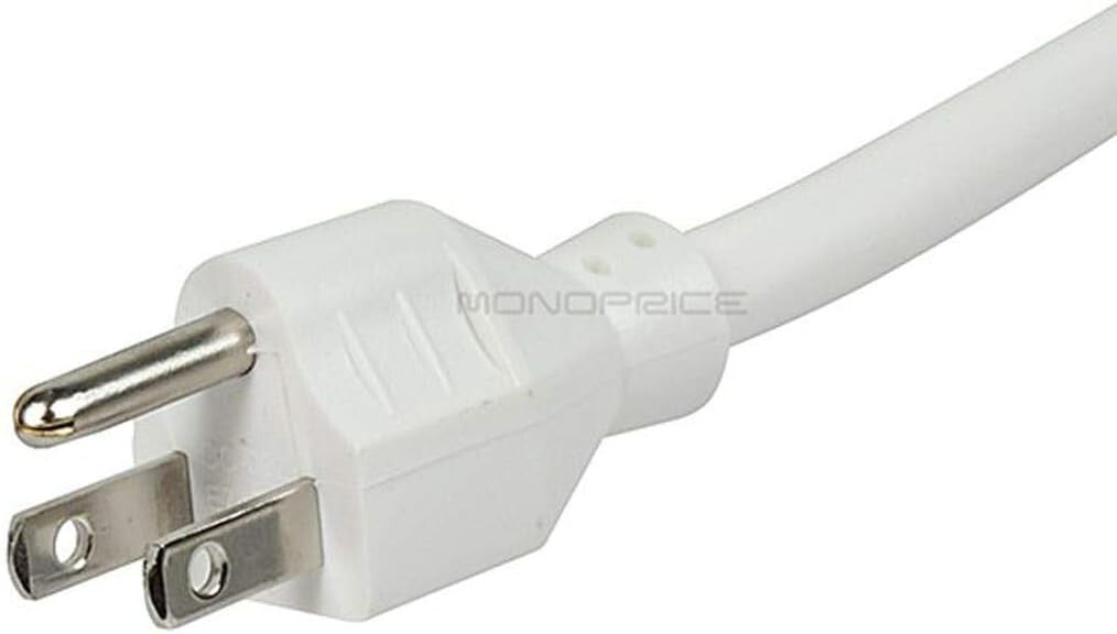 9199 1080J Monoprice 6 Outlet Slim Surge Protector Power Strip 4 foot