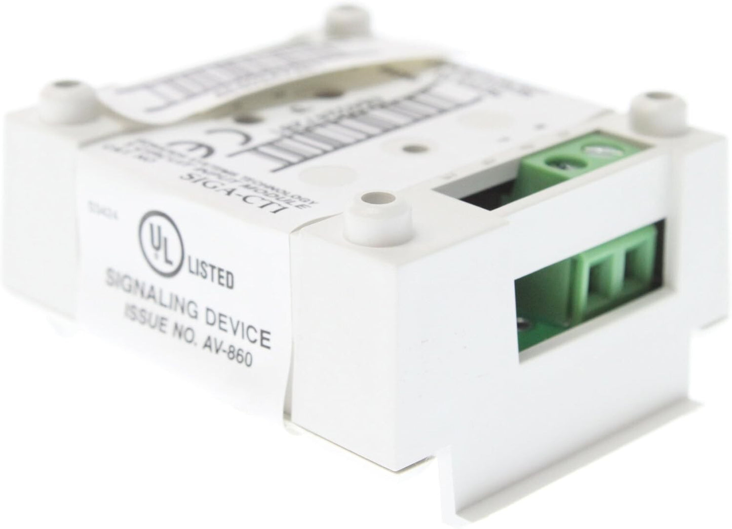 SIGA-CT1 Edwards Single Input Module Fire Alarm System White