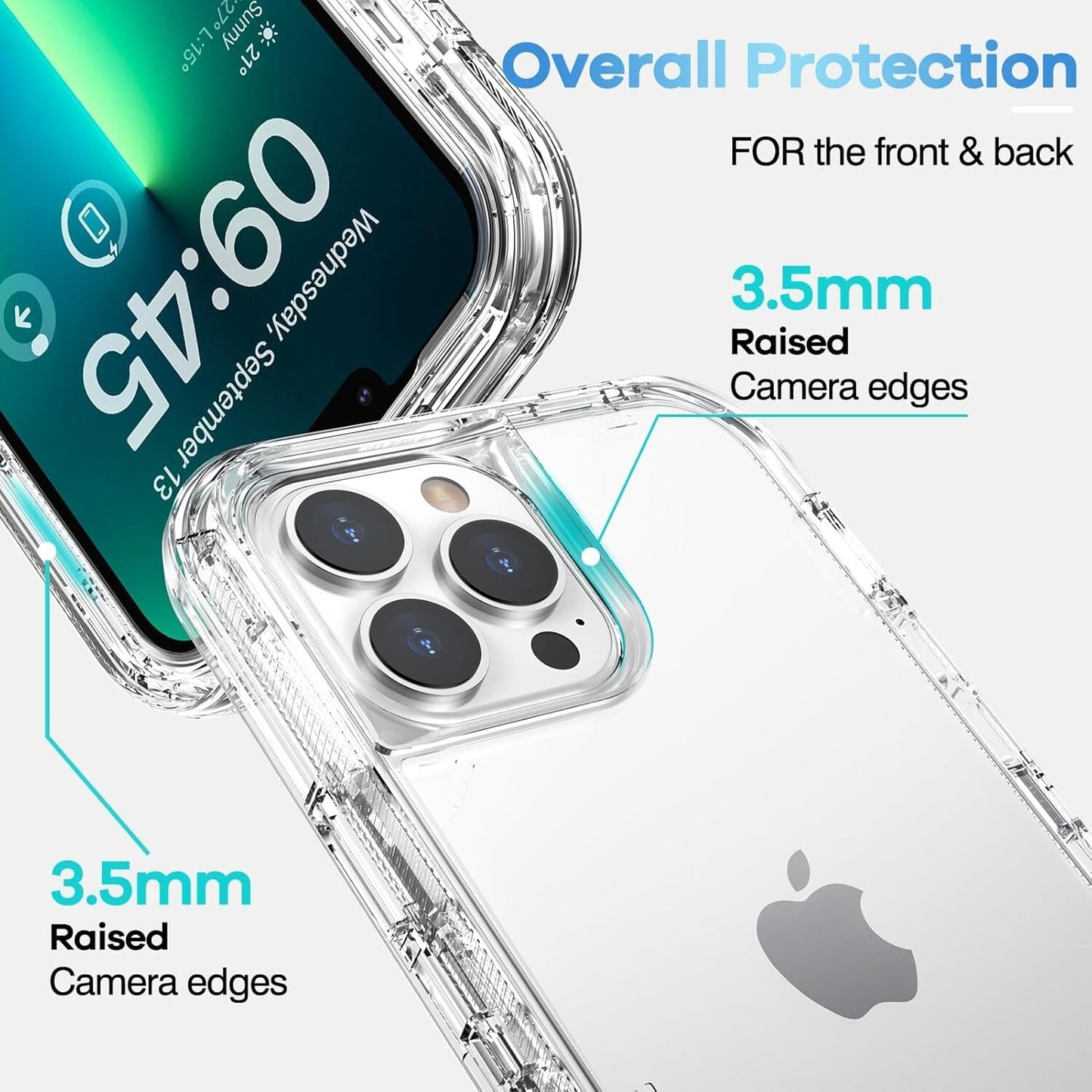 ORIbox Compatible w iPhone 13 Pro Max iPhone 12 Pro Max Heavy Duty Clear