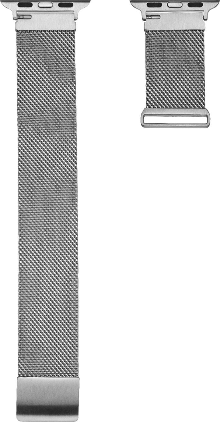 PT-AWB38SMB Platinum Magnetic Stainless Steel Mesh Band 38mm40mm41mm Silver