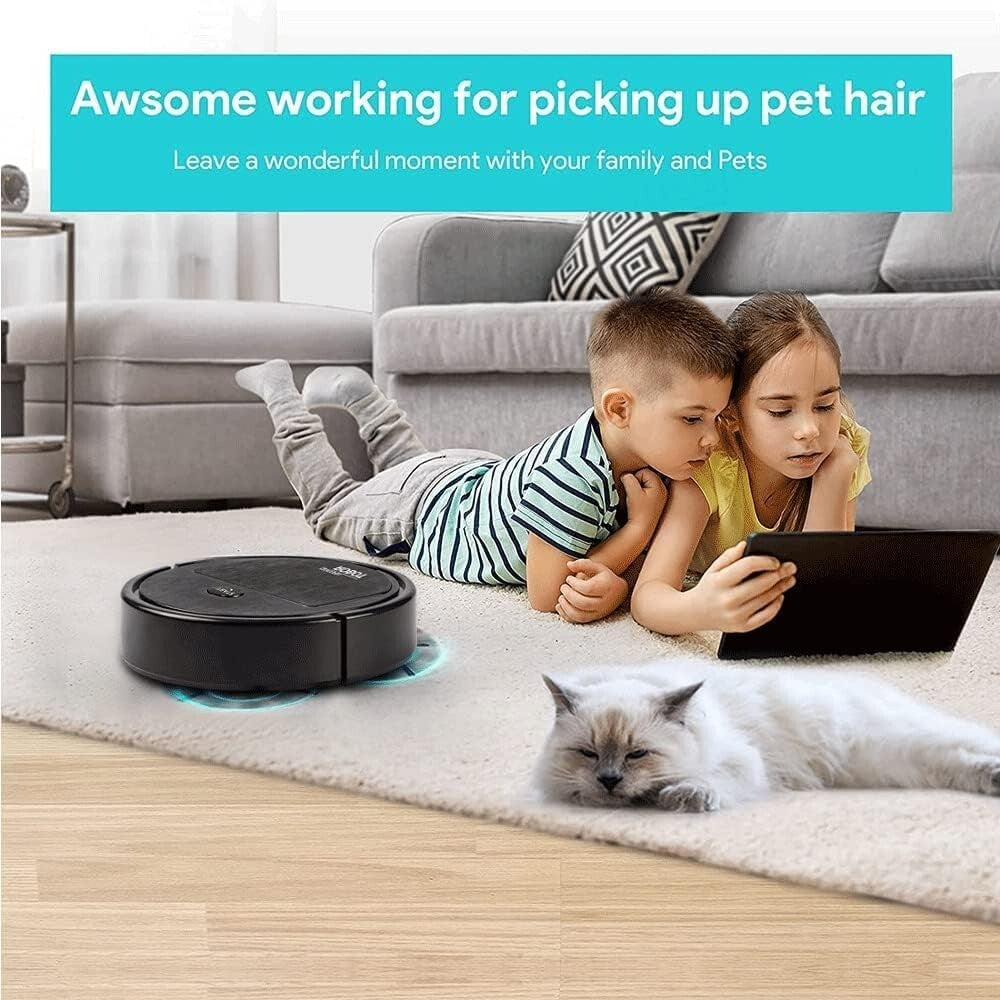 GadgetCenter Sweeping Robot w Smart Sensor Protectio Good Hard Floors Pet
