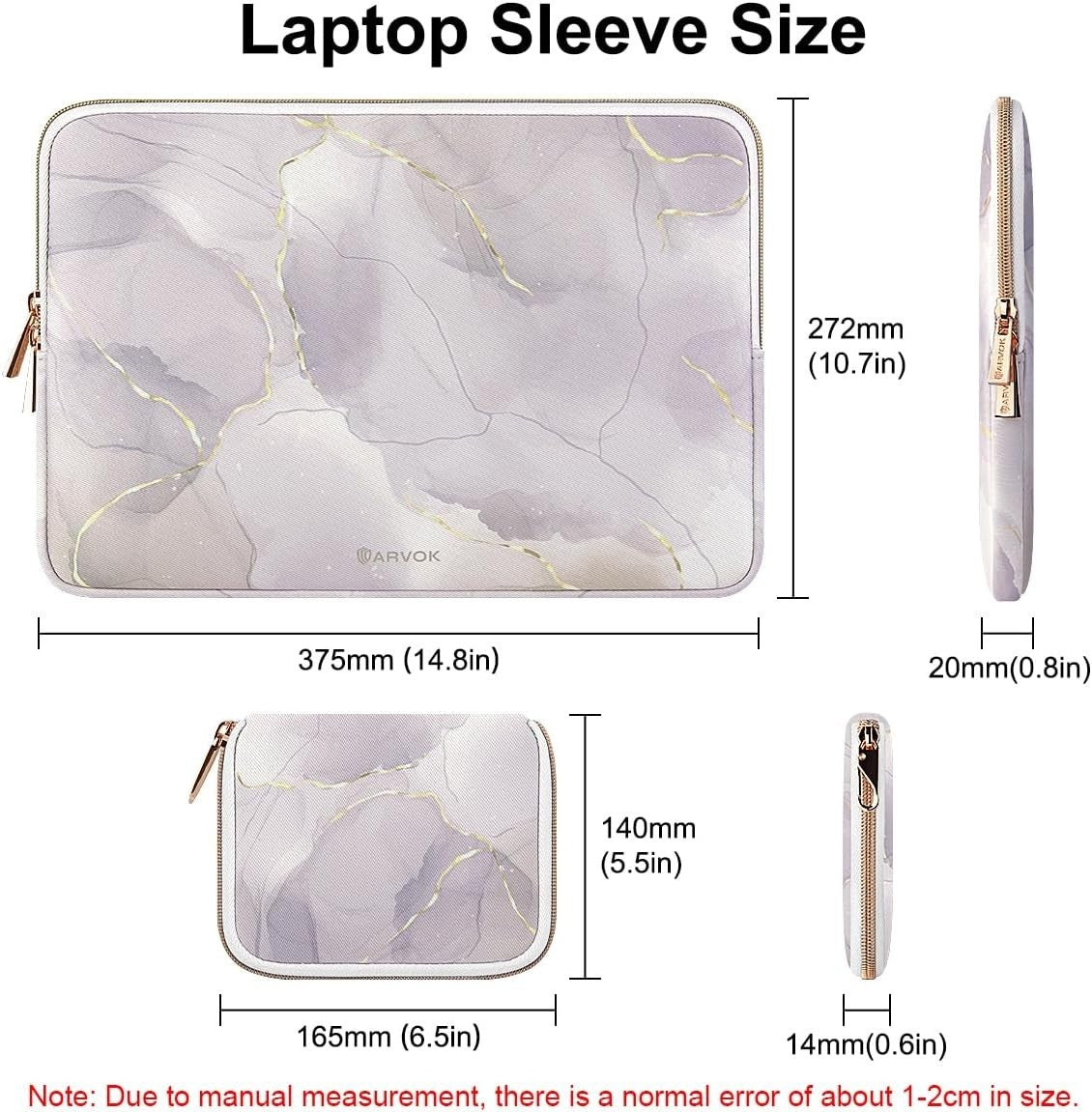 ARVOK 15 15.6 16 inch Laptop Sleeve for MacBook Pro 15 inch/MacBook Pro 16 in...